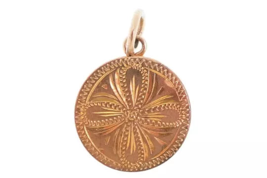 9ct Gold Engraved Locket
