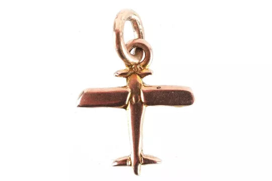 9ct Gold Aeroplane Charm