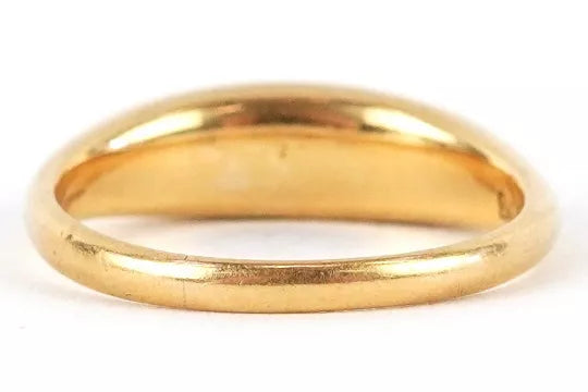 Victorian 18ct Gold Seed Pearl Boat Ring