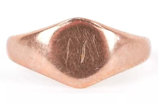 George V 9ct Rose Gold Signet Ring
