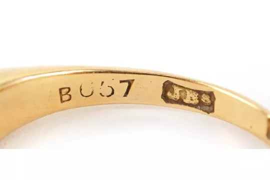 Victorian 18ct Gold Seed Pearl Boat Ring