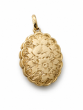 Edwardian 9ct Gold Floral Locket. “E. Keohane” Inscription.