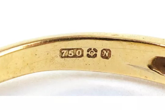 18ct Gold Sapphire & Diamond Half Eternity Ring