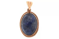 9ct Gold Cabochon Lapis Lazuli Pendant
