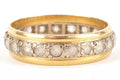 18ct Gold Eternity Band with Clear Stones