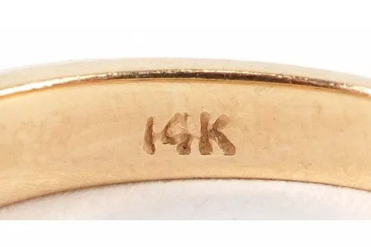 14ct Gold Channel Set Diamond Ring