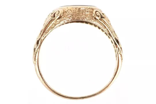 9ct Gold, Black Onyx Signet Ring