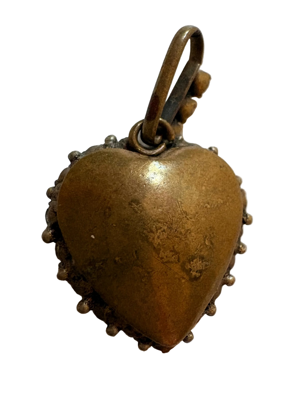 Antique Paste Stone Heart Pendant c.1900