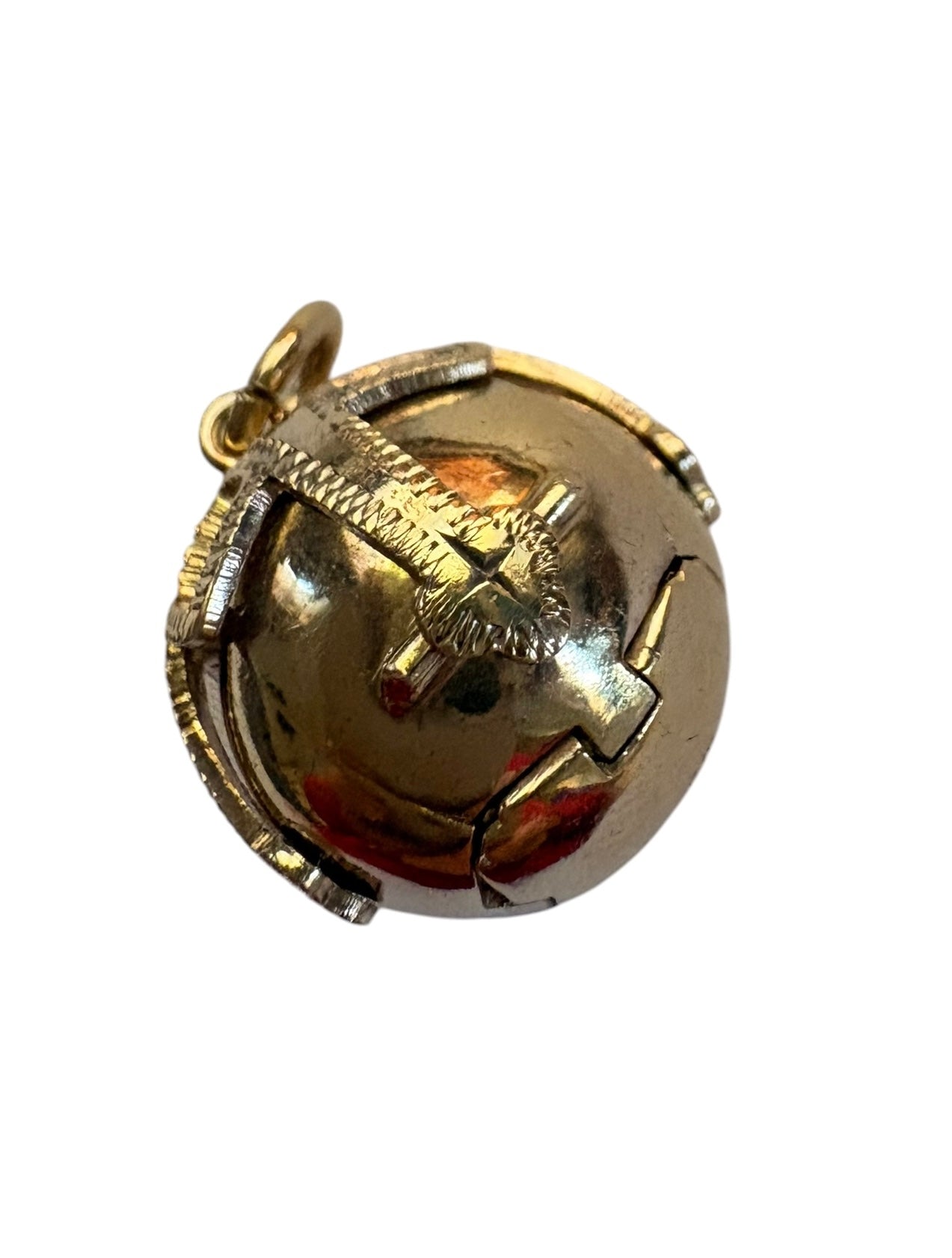 Vintage British Masonic Orb Pendant (JHW) - Silver Gilt Folding Cross