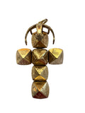 Vintage British Masonic Orb Pendant (JHW) - Silver Gilt Folding Cross