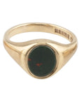9ct Gold Bloodstone Signet Ring, Birmingham 1921
