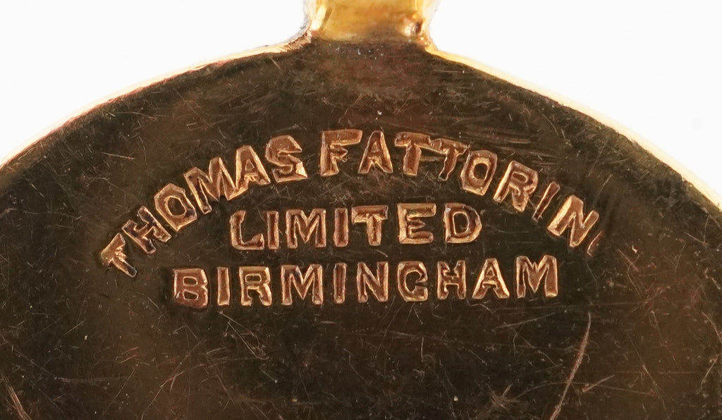 Thomas Fattorini 9ct gold T & GWU Jewel, Birmingham 1930.