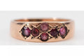 Edwardian 9ct Gold Garnet Cluster Ring – Birmingham 1905