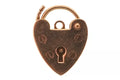 9ct Gold Heart Padlock Clasp (Large)