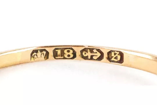 Victorian 18ct Gold Sapphire and Diamond ring