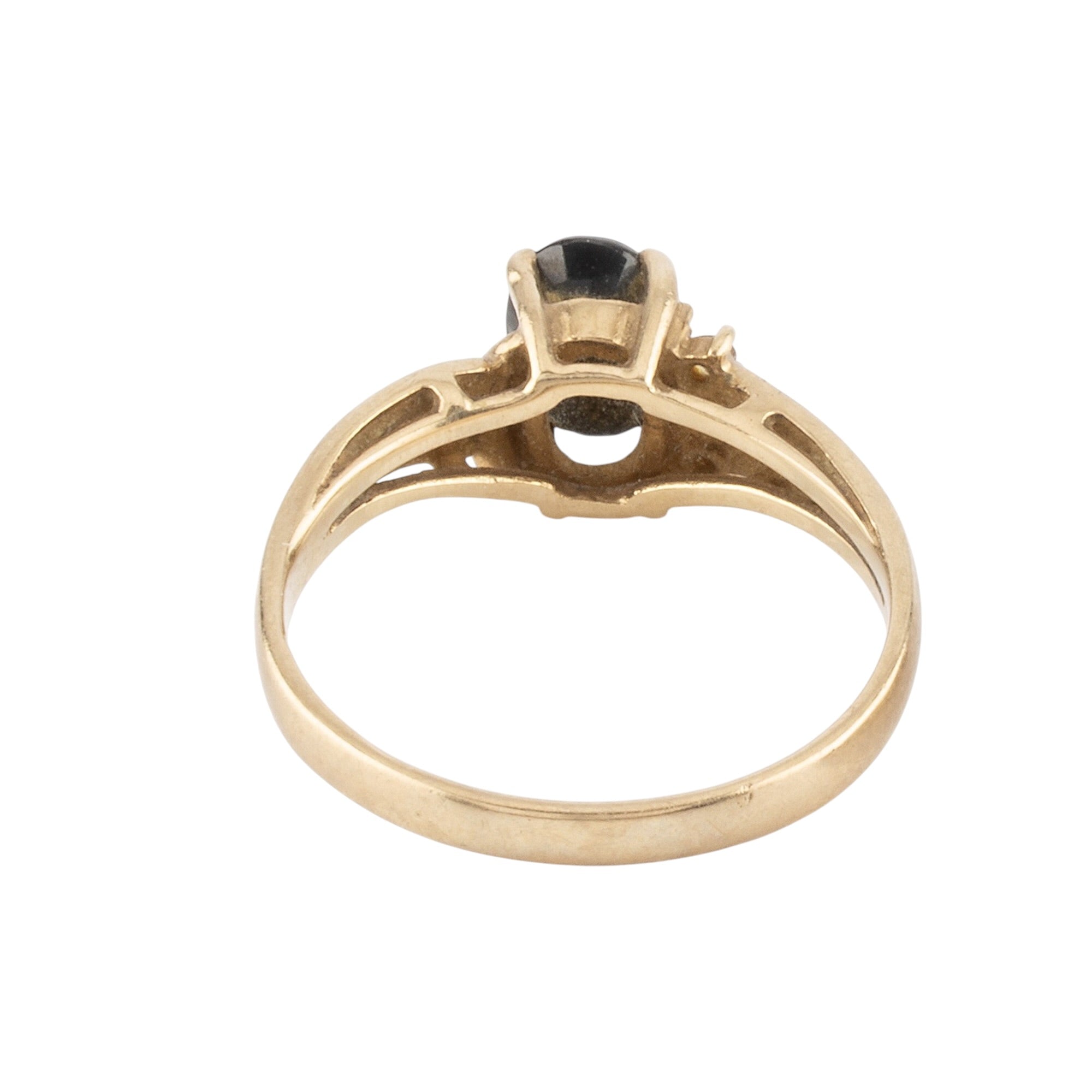 9ct Gold Natural Sapphire Ring, 1970s